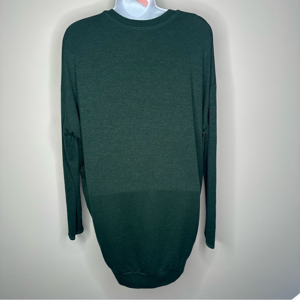 Aritzia Wilfred Free Evergreen Wool Lightweight Loose Fitted V-Neck Sweater - Picture 4 of 5